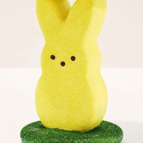 “New” Bath & Body Works Peeps Glittery Marshmallow Bunny 3 wick Candle Holder - Picture 6 of 11